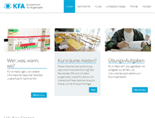 Tablet Screenshot of kfa-online.ch
